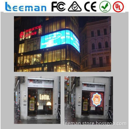 new products p10/p16/p20 transparent video led glass screen mini led display
